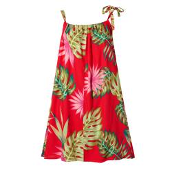 Vestido Mujer Lady First Largo Con Breteles Estampado Talle 42-48