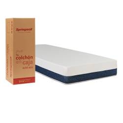 Colchón de Resortes 1 Plaza 80x190 Gris Springwall