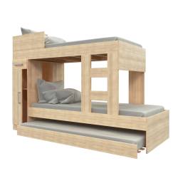 Cama Cucheta Triple 155x90,5 Abedul Muebles Orlandi