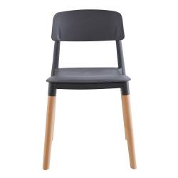 Silla de Diseño Cardiff Gris Oscuro x 4 Unidades