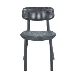 Silla de Diseño York Gris x 4 Unidades