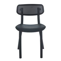 Silla de Diseño York Negra x 4 Unidades