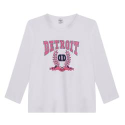 Remera Niña Engers Manga Larga Estampada Blanca Talle 6