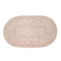 Alfombra Ovalada de Yute 100x70 cm