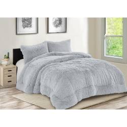 Acolchado Poliéster KVG Gris Claro 230x245