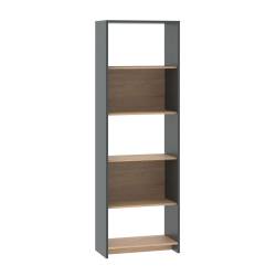 Biblioteca Dielfe Gris y Marrón BEN060