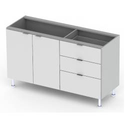 Bajo Mesada Dielfe 1,40 Mts Blanco