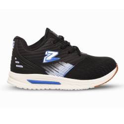 Zapatilla Deportiva Infantil Zeus Negra y Azul Talle 31