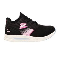 Zapatilla Deportiva Infantil Zeus Negra y Rosa Talle 33