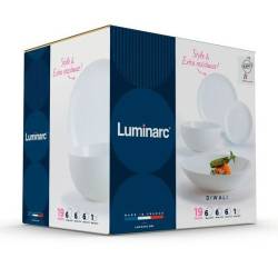 Set de Vajilla 19 Piezas Luminarc Blanco