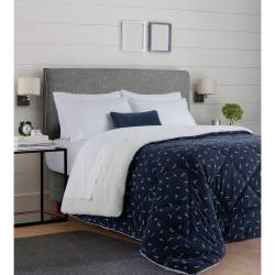 Acolchado Coral Fleece Jean Cartier Azul 220x240