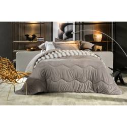 Acolchado Poliéster Blend Sense Gris 220x240