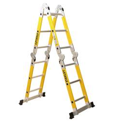 Escalera de Aluminio Stanley Articulada Dieléctrica 4X3