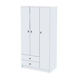 Placard Centro Estant 3 Puertas 2 Cajones Blanco R3BL