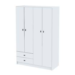 Placard Centro Estant 4 Puertas 2 Cajones Blanco R4BL