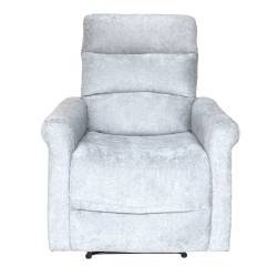 Sofá Reclinable Gris Claro