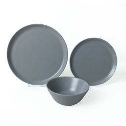 Set de Vajilla 12 Piezas Aston Gris