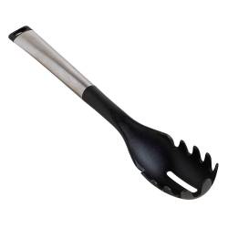 Cuchara Spaghetti De Nylon Negro Y Mango De Acero 34 Cm