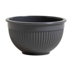 Bowl De Plástico Con Malla Líneas Horizontales Gris 270 Ml