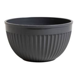 Bowl De Plástico Con Malla Líneas Horizontales Gris 2000 Ml