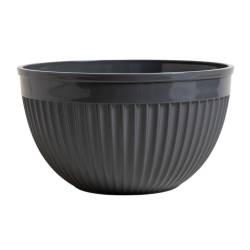 Bowl De Plástico Con Malla Líneas Horizontales Gris 4000 Ml