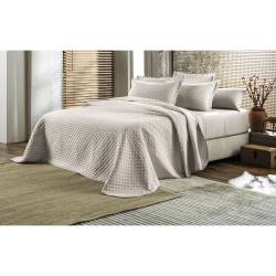 Cubrecama Stripe King 280x260 Beige