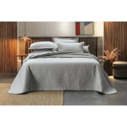 Cubrecama Stripe King 280x260 Gris