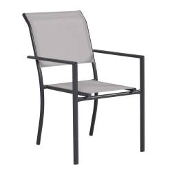 Silla Plegable Acero Gris