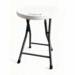 Banco de Plástico Traful Blow Molding Blanco