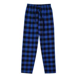 Pantalón Hombre Nordico a Cuadros Azul Talle L