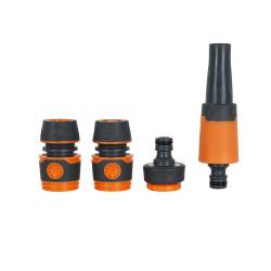 Set 4 Piezas 1/2"  Green Leaf