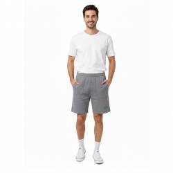 Bermuda Hombre Nordico Estampado Gris Talle S