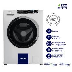 Lavarropas Drean Carga Frontal 10,5 Kg LCFDR1012SB