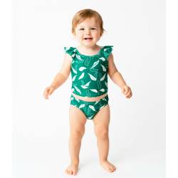 Bikini Beba Cuba Estampada Verde Talle 24M