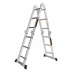 Escalera de Aluminio Black & Decker Multifunsión Articulada 4x3 Escalones