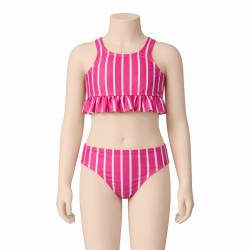 Bikini Niña Cuba Estampada Fucsia Talle 6