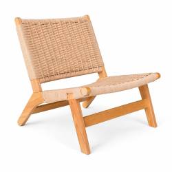 Silla Baja Madera e Hilo