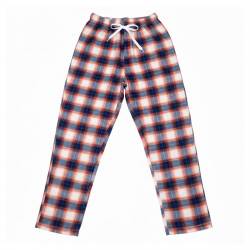 Pantalón Hombre Nordico a Cuadros Azul y Naranja Talle XL