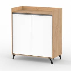 Auxiliar de Cocina Bajo Dielfe AUCB900 Blanco y Roble