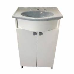 Vanitory MS Durafort 50x40cm Gris Claro y Blanco